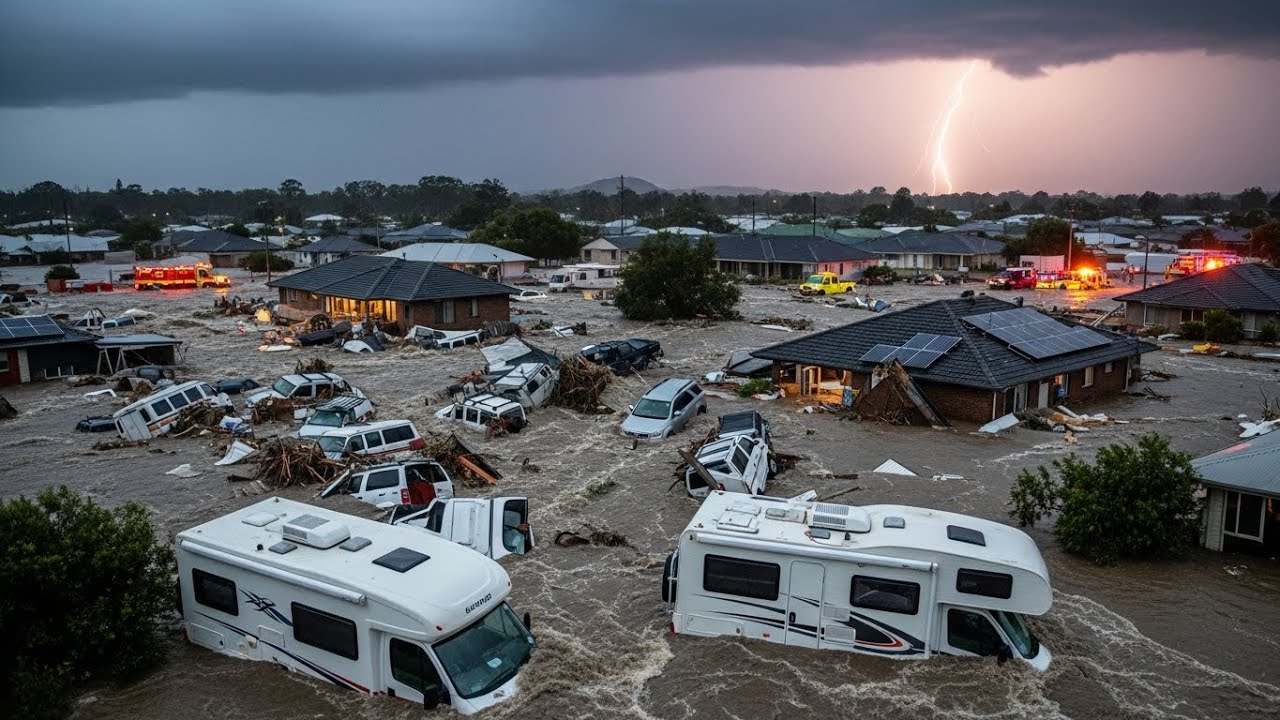 Chaos in Australia! Massive Flooding Swept Away Homes, Cars in Queensland Sydney