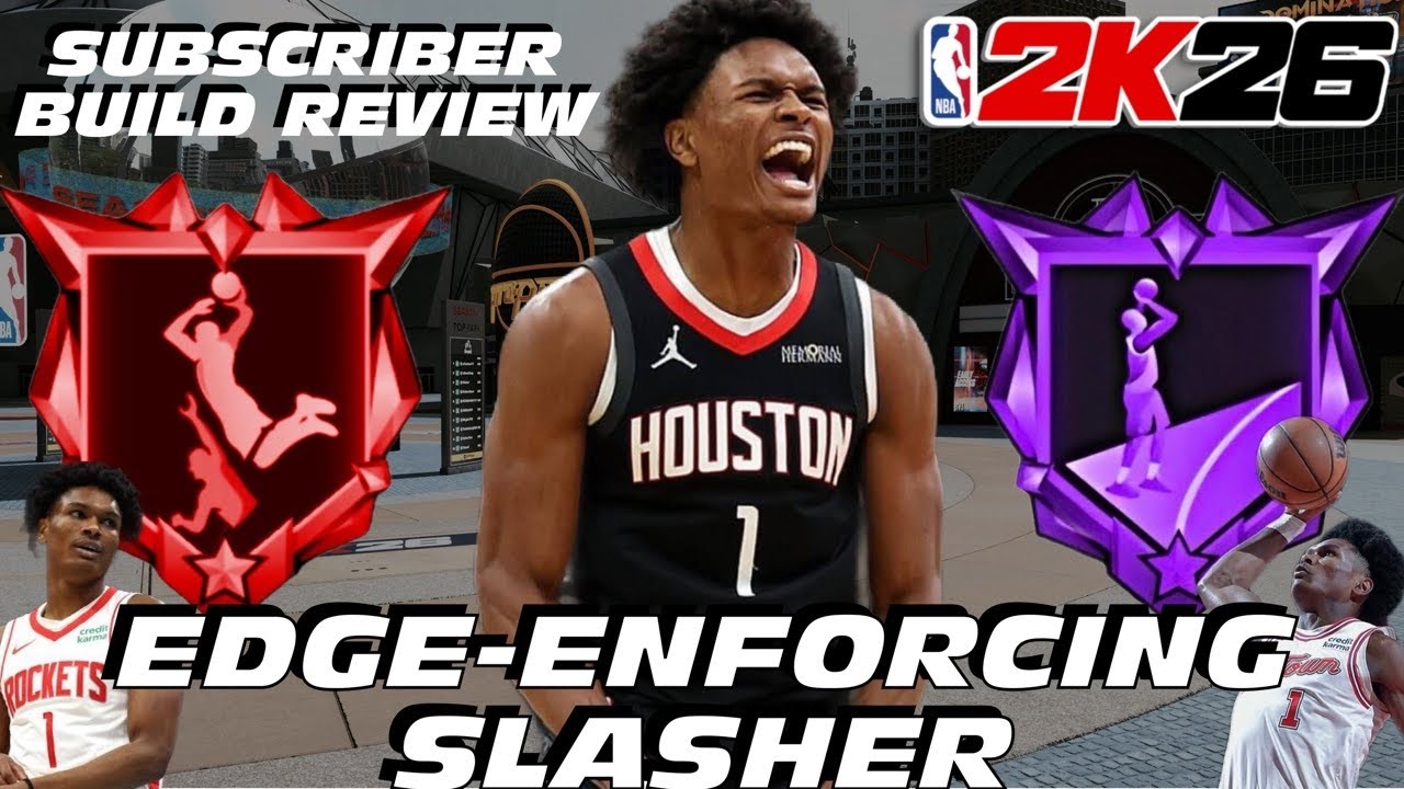 BEST BUILD NBA 2K26: NEW 6'8 EDGE-ENFORCING SLASHER BUILD! The BEST SHOOTING GUARD BUILD NBA 2K26!