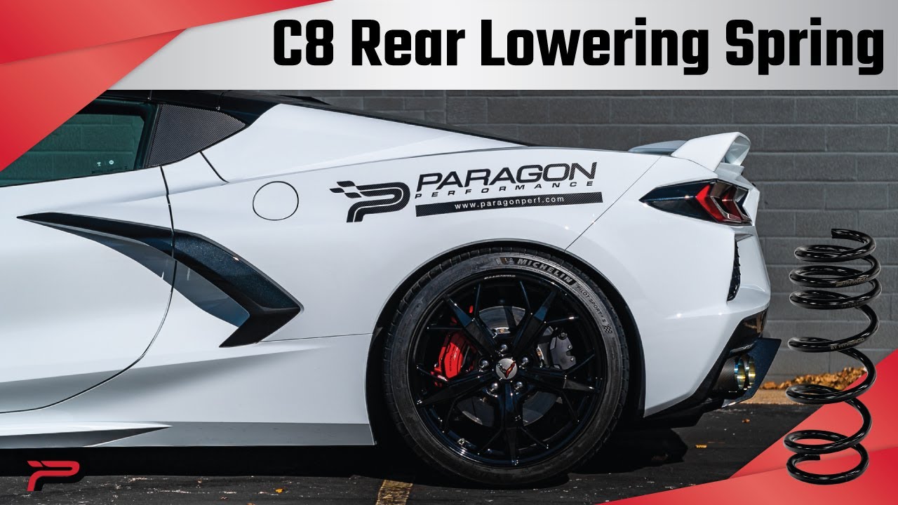 C8 Z51 Corvette Rear Lowering Springs Install - Paragon Performance