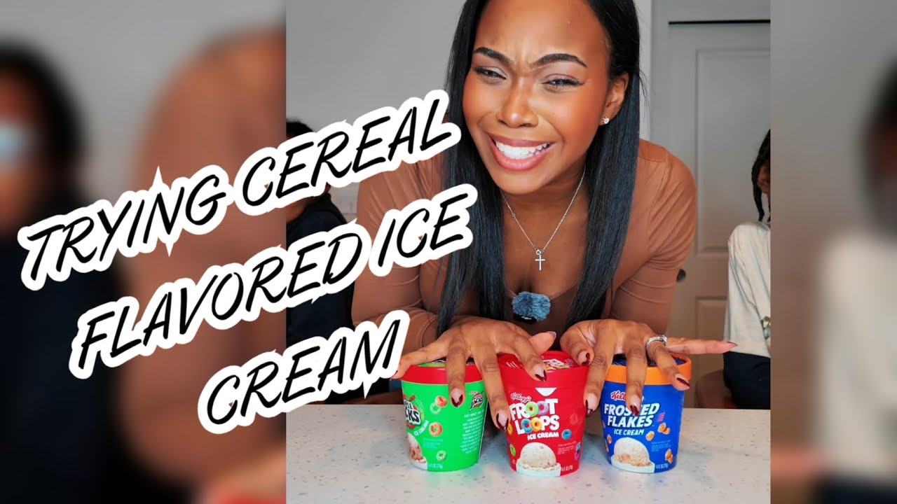 Trying Cereal Flavored Ice Cream!