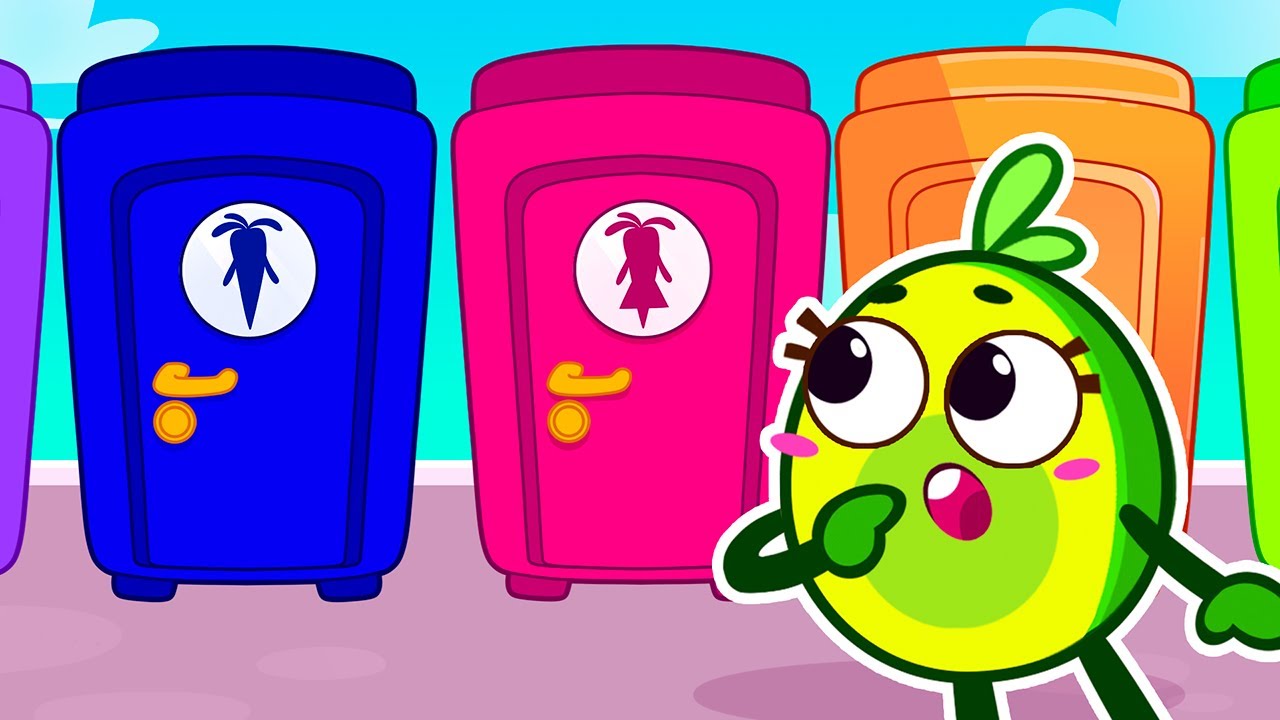 Which Restroom Should Avocado Baby Go to? 🚽 Go Potty with Pit & Penny 🥑