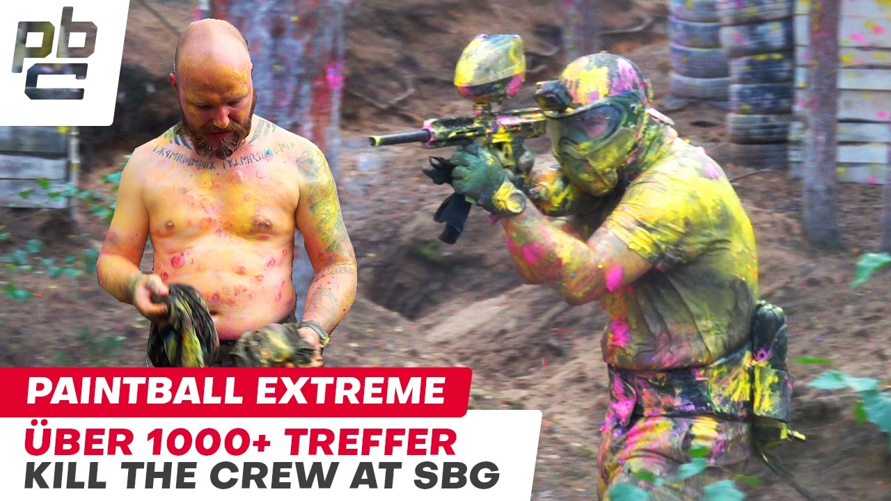 Über 1000 Paintball Treffer beim Kill the CREW Game at SBG Paintball Extreme Overshooting
