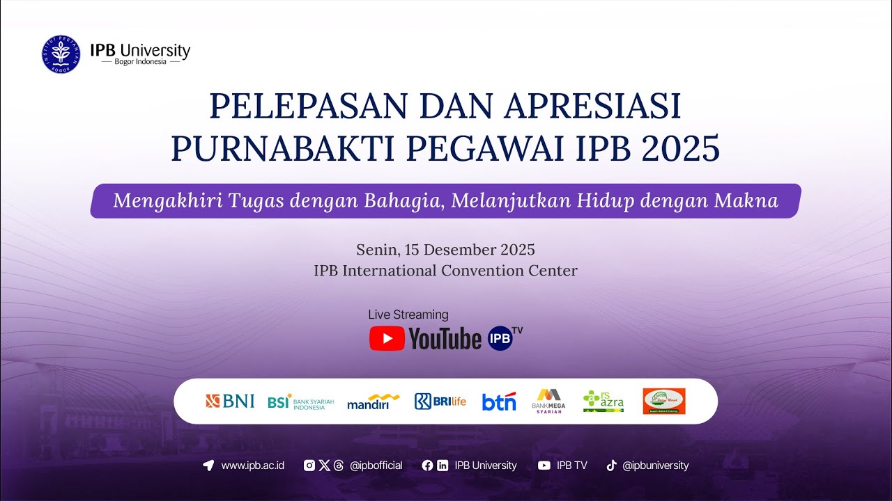 Pelepasan dan Apresiasi Purnabakti Pegawai IPB Tahun 2025