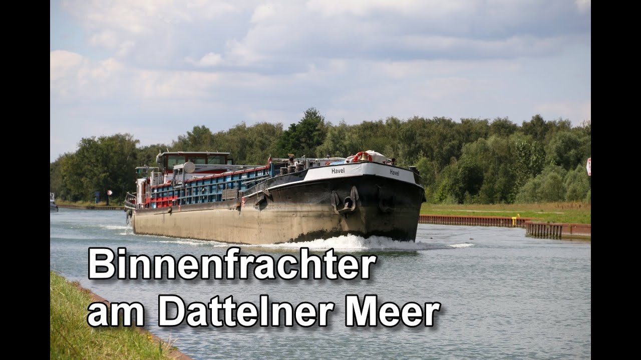 Binnenfrachter am Dattelner Meer