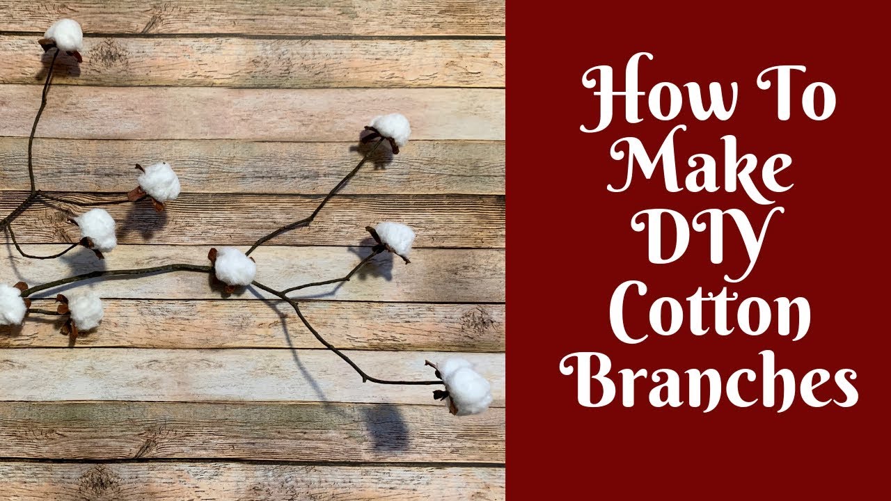 Everyday Crafting: How To Make Cotton Branches
