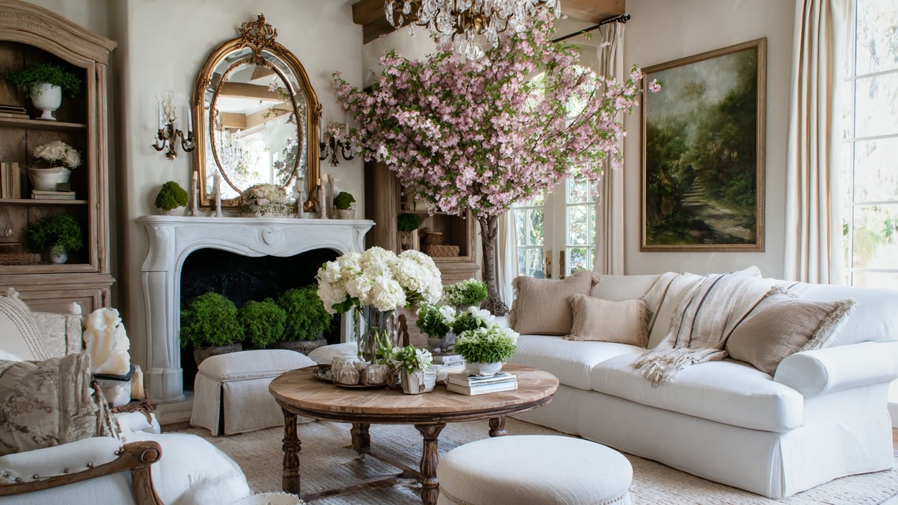 Elegant Romantic French Cottage Spring Decor | Cozy Vintage Rustic Ideas You’ll Adore