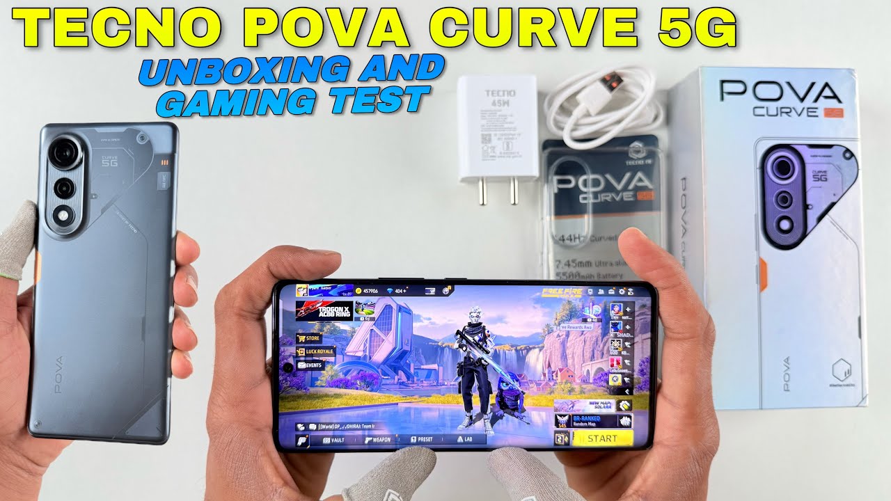 Tecno pova curve 5g unboxing and gaming test best 16 17k under gaming phone 144hz , D7300 ultimate