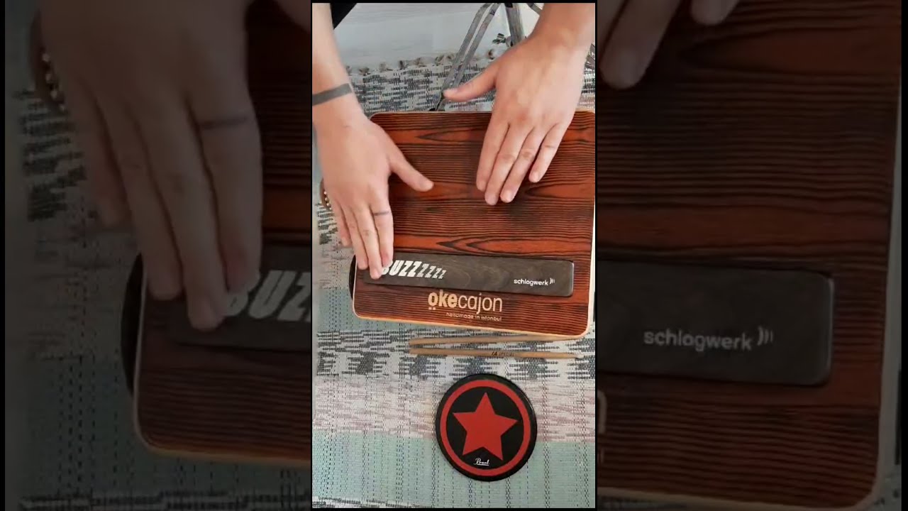 mini cajon with mini cabasa-4