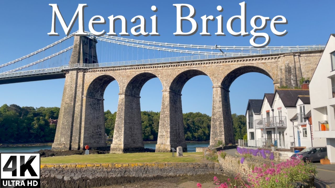 Magnificent Menai Bridge and Ancient Church Island | Welsh 4k walk
