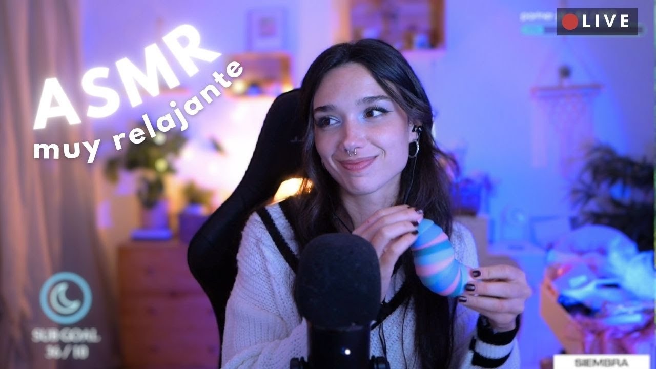 ASMR relajante para dormir: susurros, tapping, mic scratching...