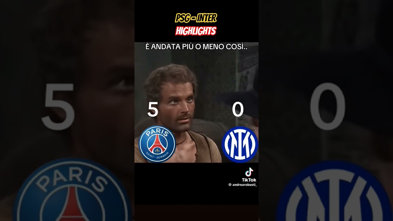 Highlights finale di Champions League PSG - INTER 2025 