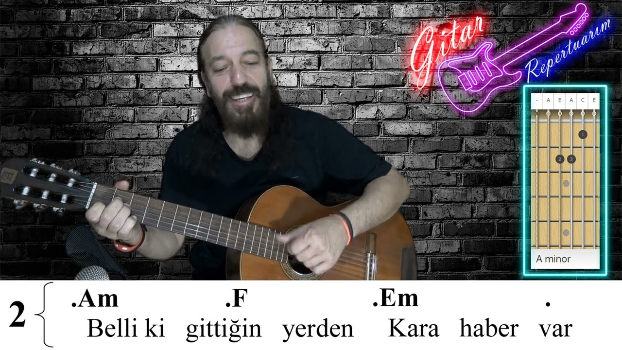 Gitar Repertuarım 001 - Dağlar Dağlar - Barış Manço
