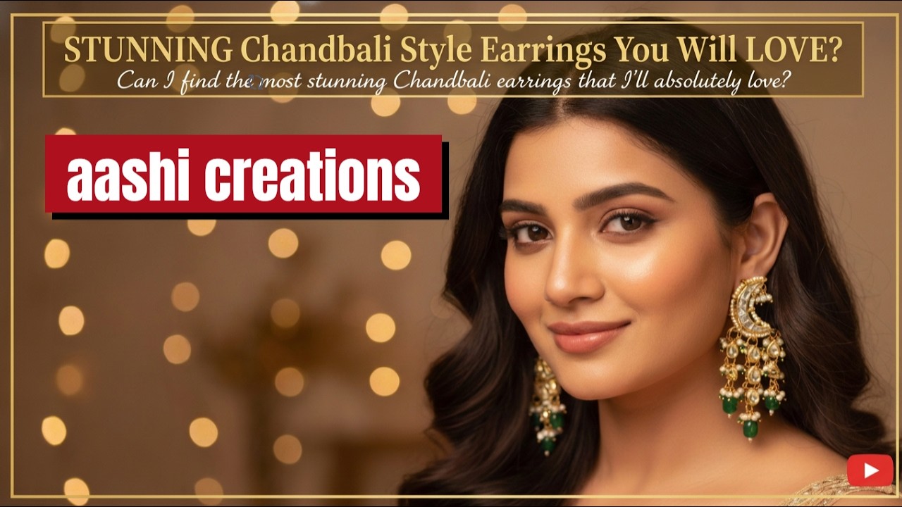 Chandbali-style earring, a timeless design that blends traditional royalty