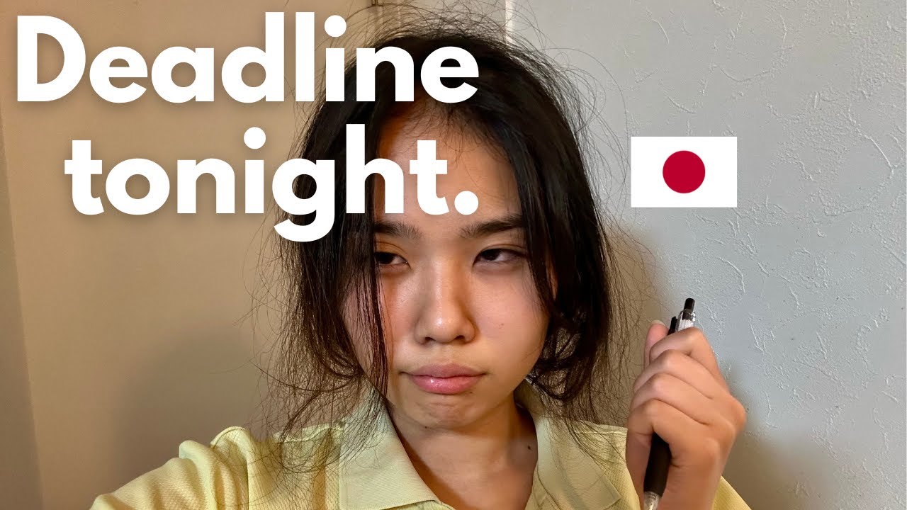 Overworked Japanese Manga assistant trying to finish before deadline tonight