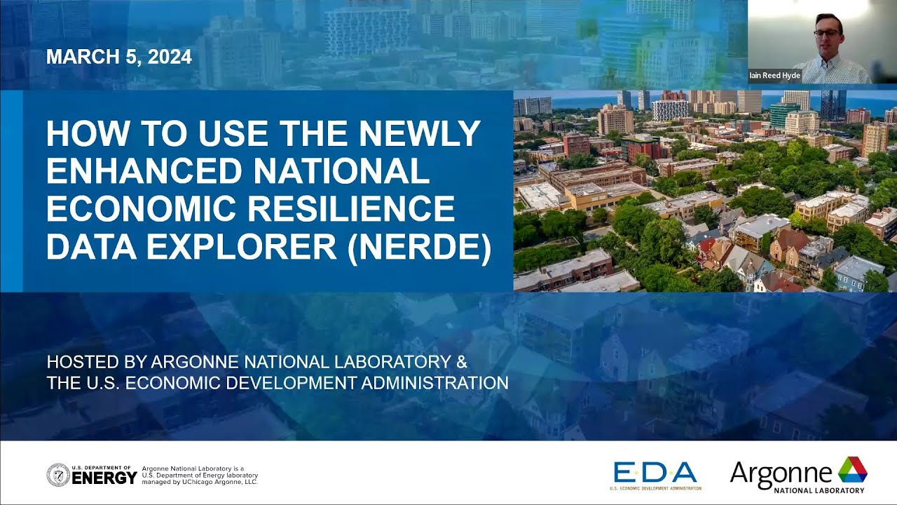Learn How to Use the National Economic Resilience Data Explorer (NERDE)