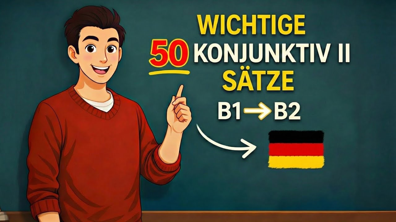 50 KONJUNKTIV II SÄTZE , die du JETZT brauchst | B1 ➜ B2