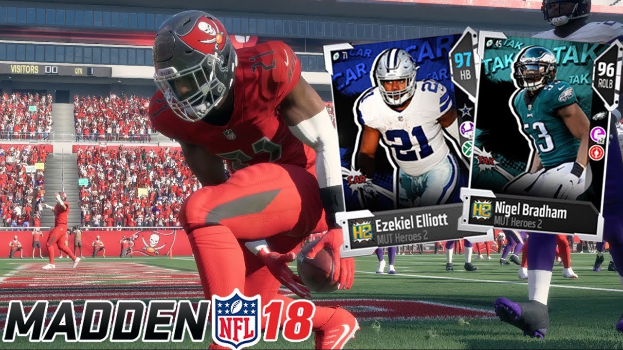 NEW MUT HEROS! | EZEKIEL ELLIOTT AND NIGEL BRADHAM!!| MADDEN 18 ULTIMATE TEAM