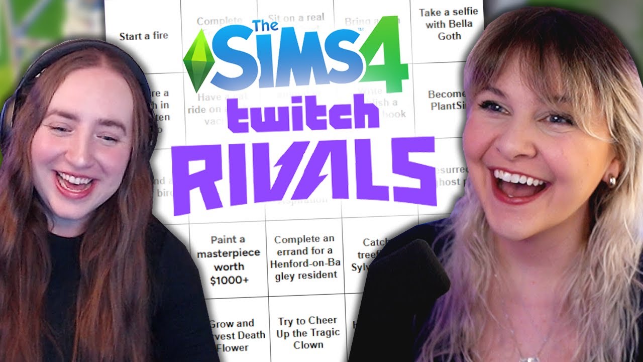 we played Bingo in The Sims 4 for Twitch Rivals