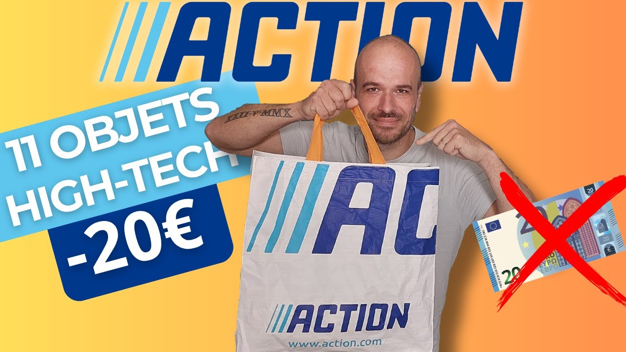 Je teste 11 PRODUITS HIGH-TECH de chez ACTION PAS CHERS (-20&euro;) (et vous allez &ecirc;tre surpris)