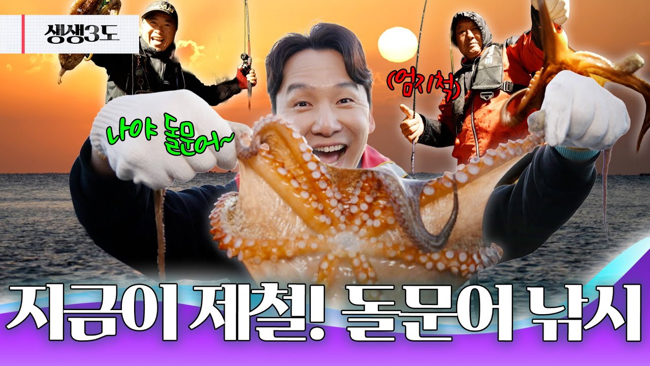 한번 맛보면 끊을 수 없다! 제철 여수 돌문어 낚시 🐙✋🏻｜251114 생생삼도