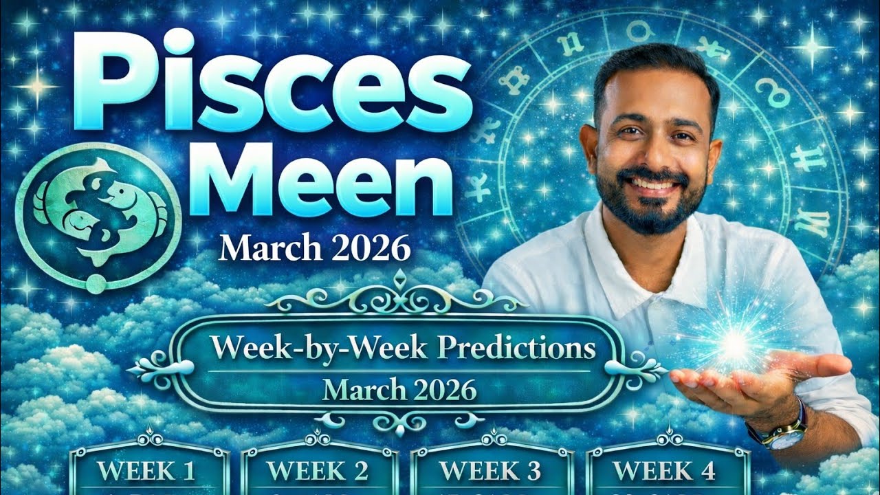 Pisces March 2026: Destiny in Motion | Week Wise Transit Prediction!