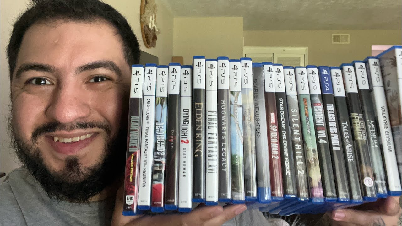 ASMR PlayStation 5 Game Collection Show & Tell 🎮 | Tapping, Whispers & Plastic Sounds