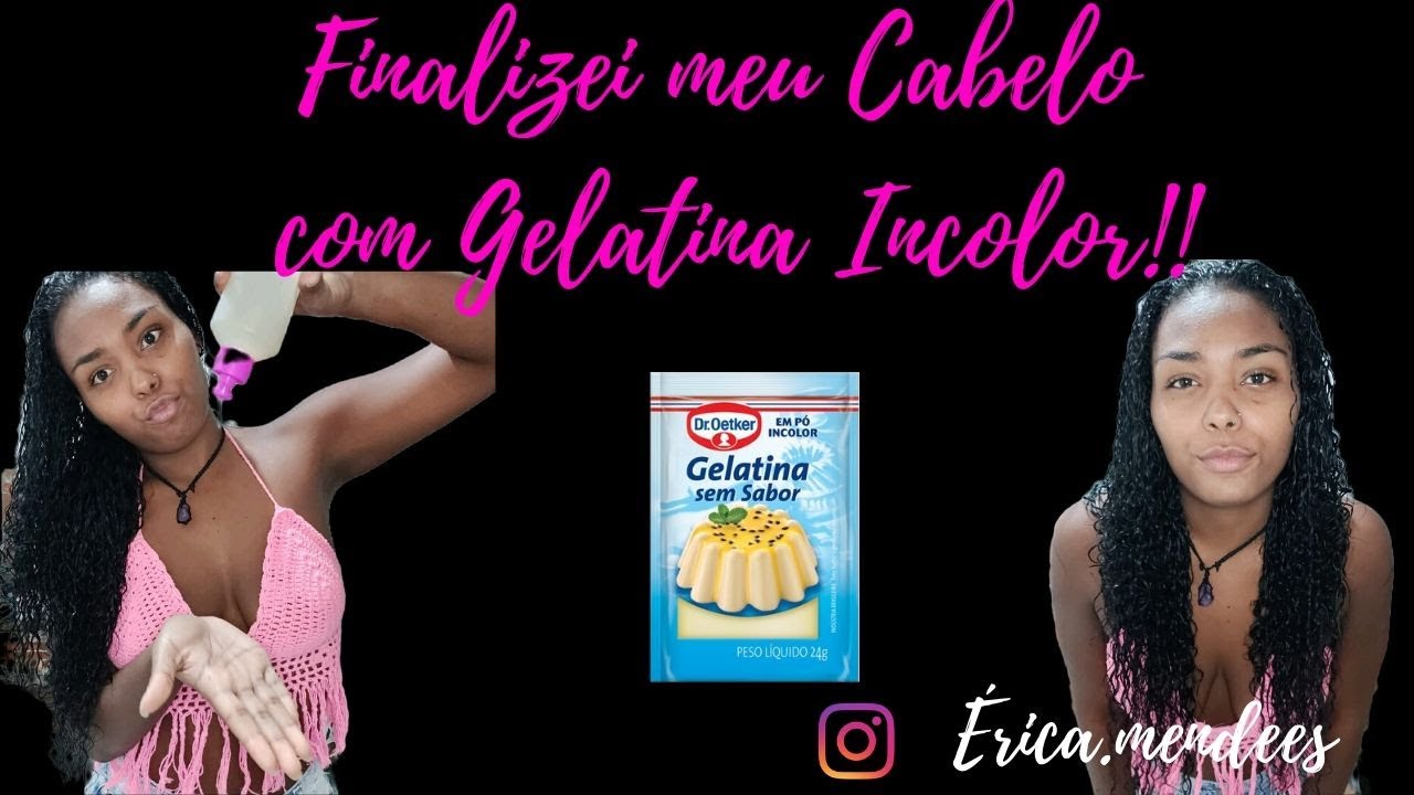 FINALIZAÇÃO CACHOS MUITO DEFINIDOS (GELATINA INCOLOR)