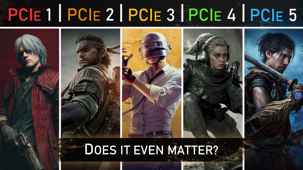 PCI Express 1 vs 2 vs 3 vs 4 vs 5  -  AMD & NVIDIA Productivity & Gaming Benchmarks