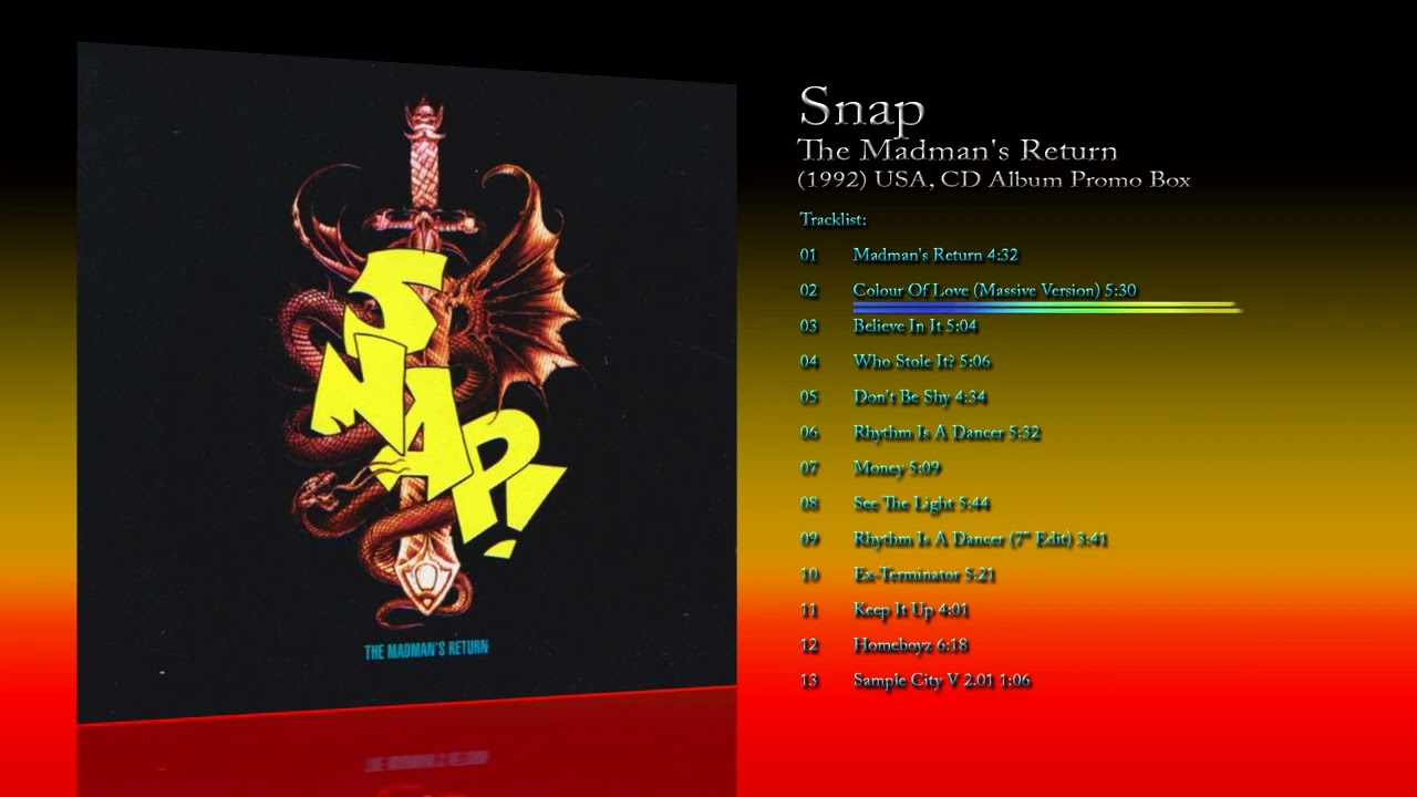 Snap! (1992) The Madman's Return [CD Album - Promo Box]