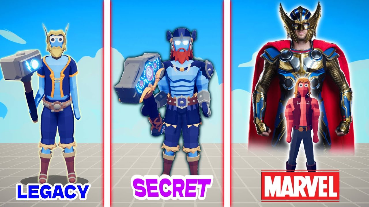 EVOLUTION of THOR ( MCU SUIT ) | TABS - Totally Accurate Battle Simulator