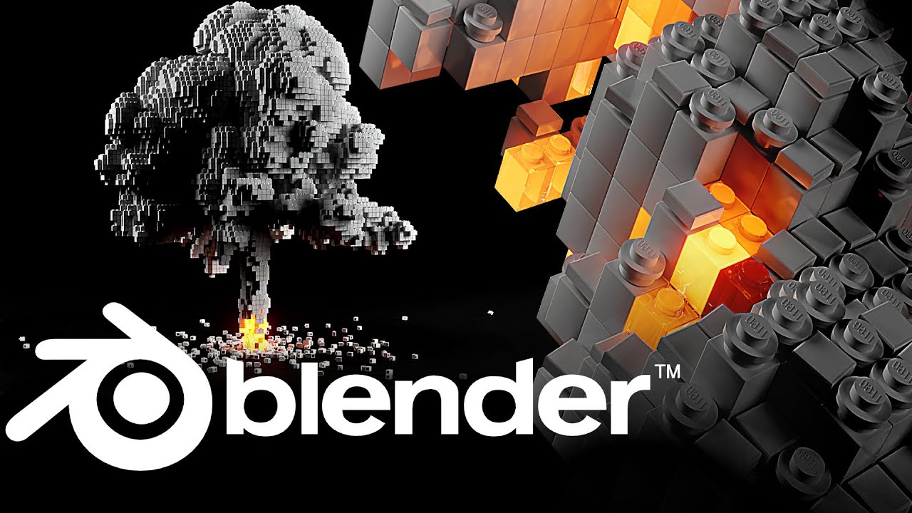 Lego Explosions in Geometry Nodes / Blender 3.x