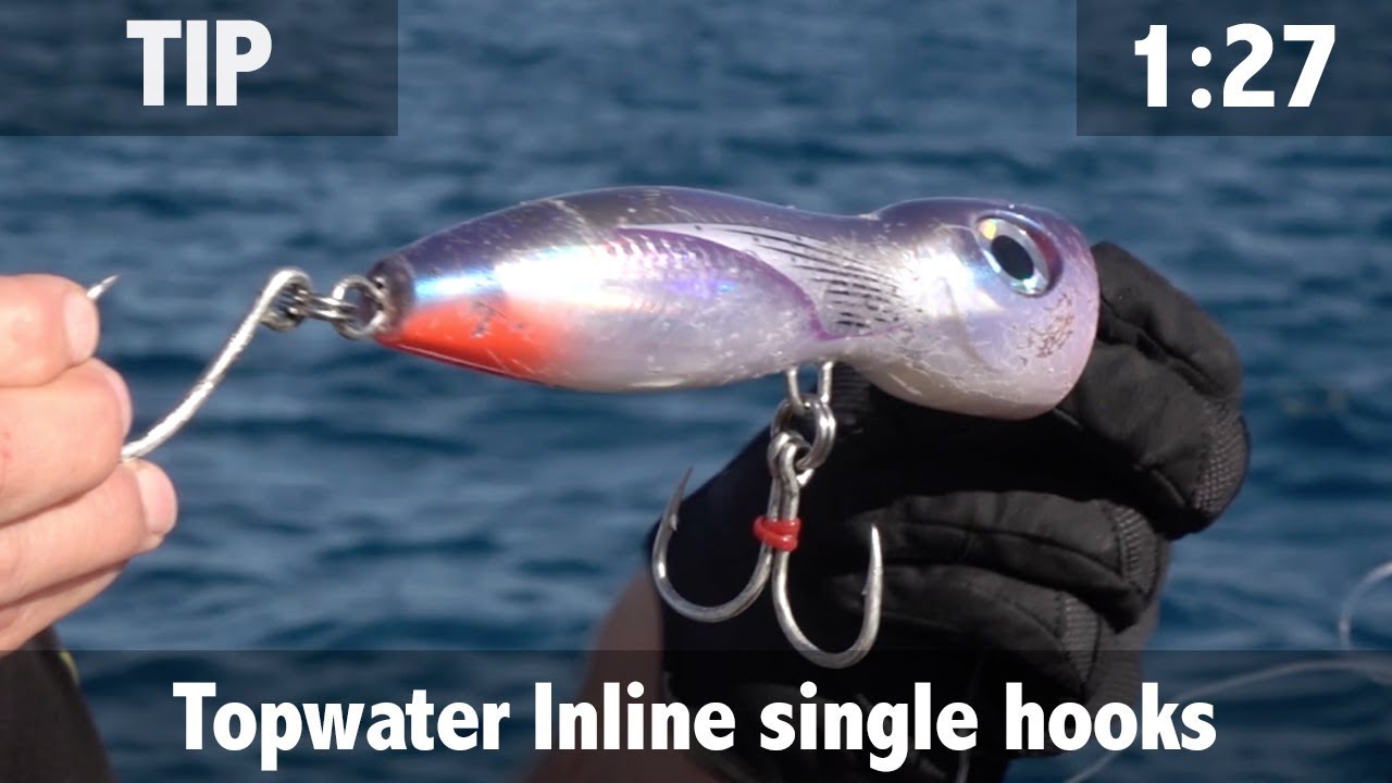 Topwater, Inline Single Hooks