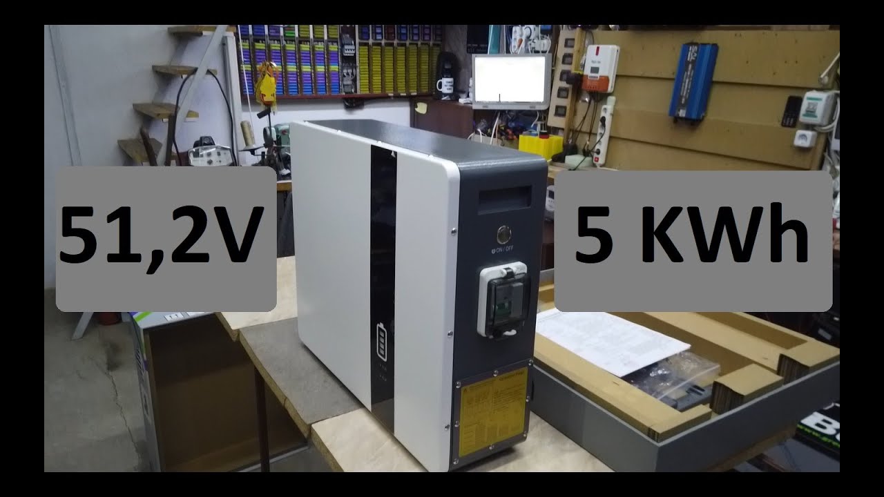 Enerlution 5kWh lítium-vasfoszfát akkumulátor 51,2V teszt