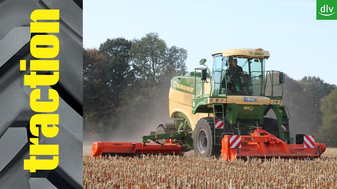 Krone BiG M 450 mit Van Wamel Perfect Trigant in der traction Arbeitsprobe