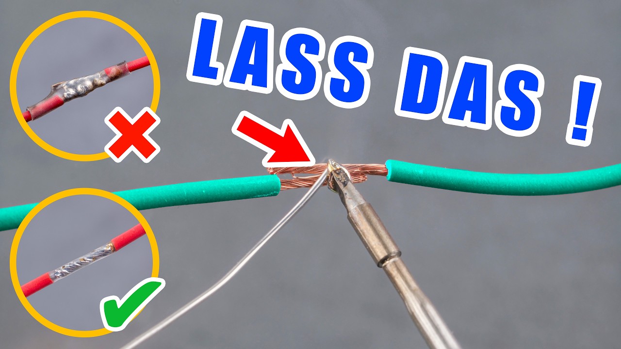 Kabel zusammenlöten & wasserdicht versiegeln (Anleitung)