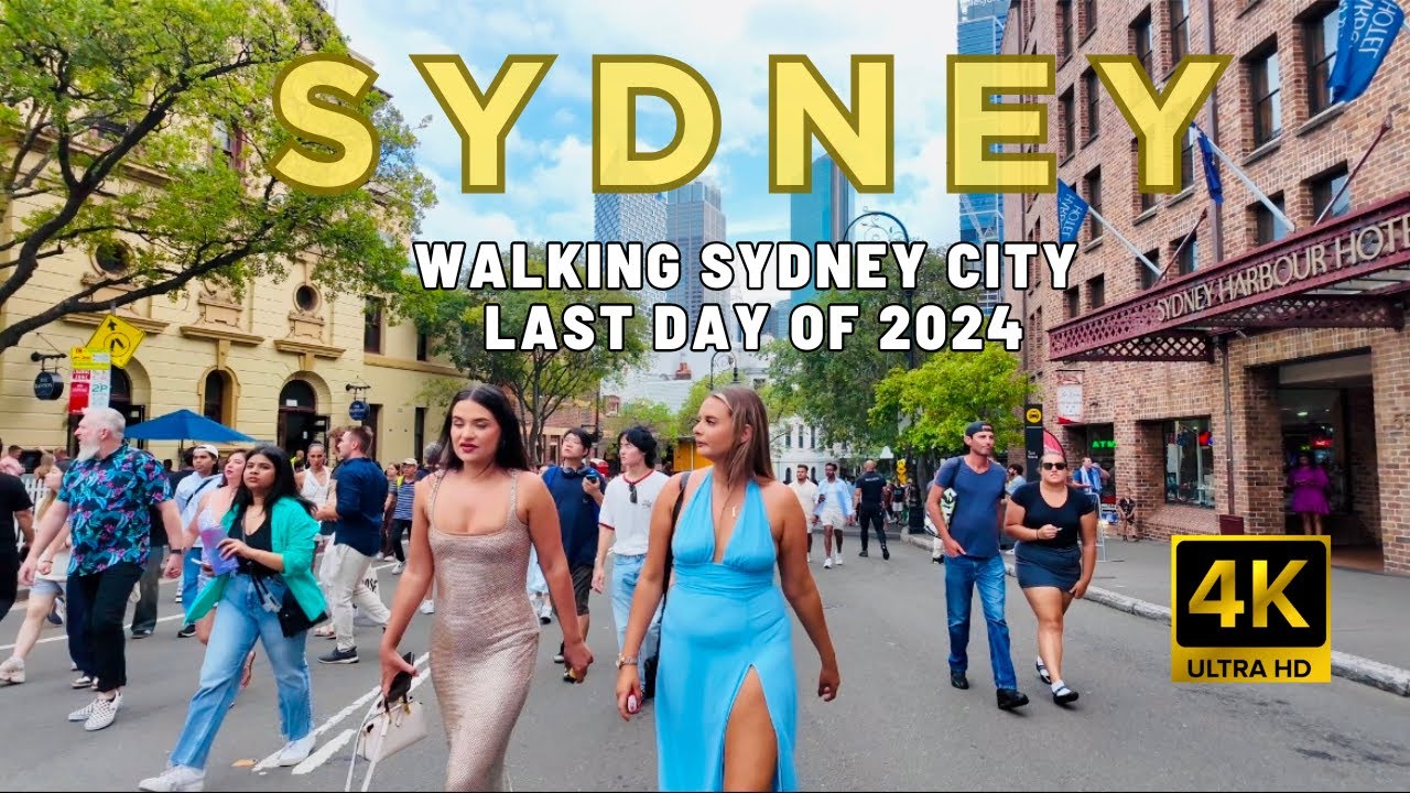 [4K] WALKING SYDNEY CITY ON THE LAST DAY OF 2024 | SYDNEY AUSTRALIA TV 