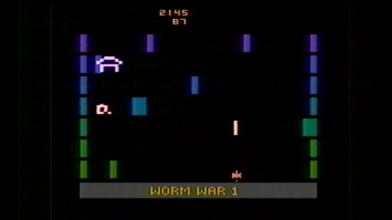 Classic Game Room - WORM WAR 1 for Atari 2600 review