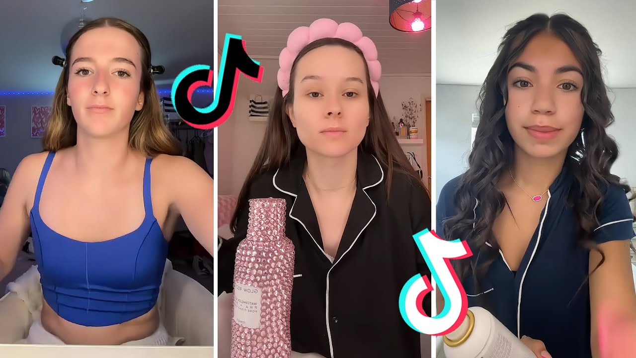 Makeup Tutorial Tiktok Compilation - GRWM  ( Get Ready With Me ) ❤️(Skincare, Makeup, Outfits) 955🥰