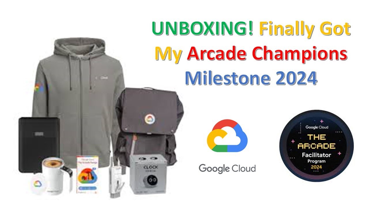 Unboxing the Arcade Champions Milestone 2024 ✨ 🎁 #arcade  #googlecloud #ArcadeFacilitatorProgram2024
