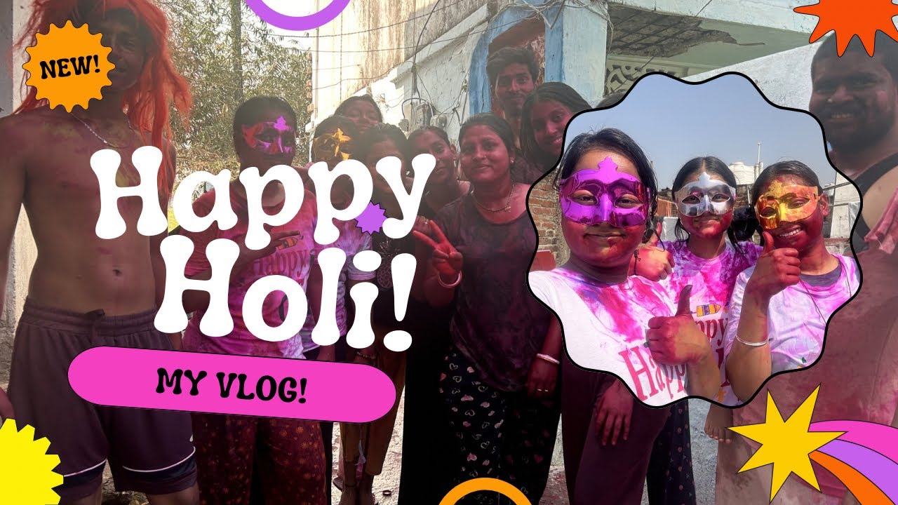 Holi masti with family 🫟🫟🔫 || Holi me ye kya ho gaya 🤦 @Shalini_ki_duniyaaa 