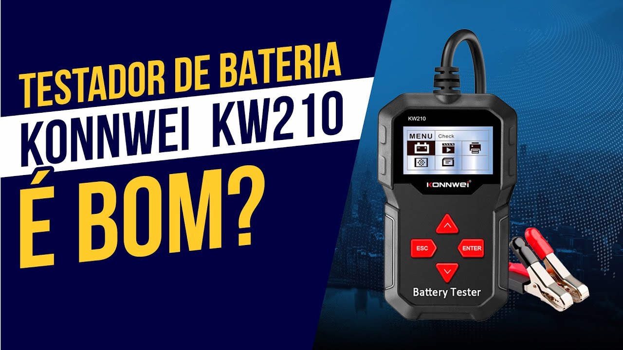 Testador de Bateria, Partida e Alternador - KONNWEI KW210