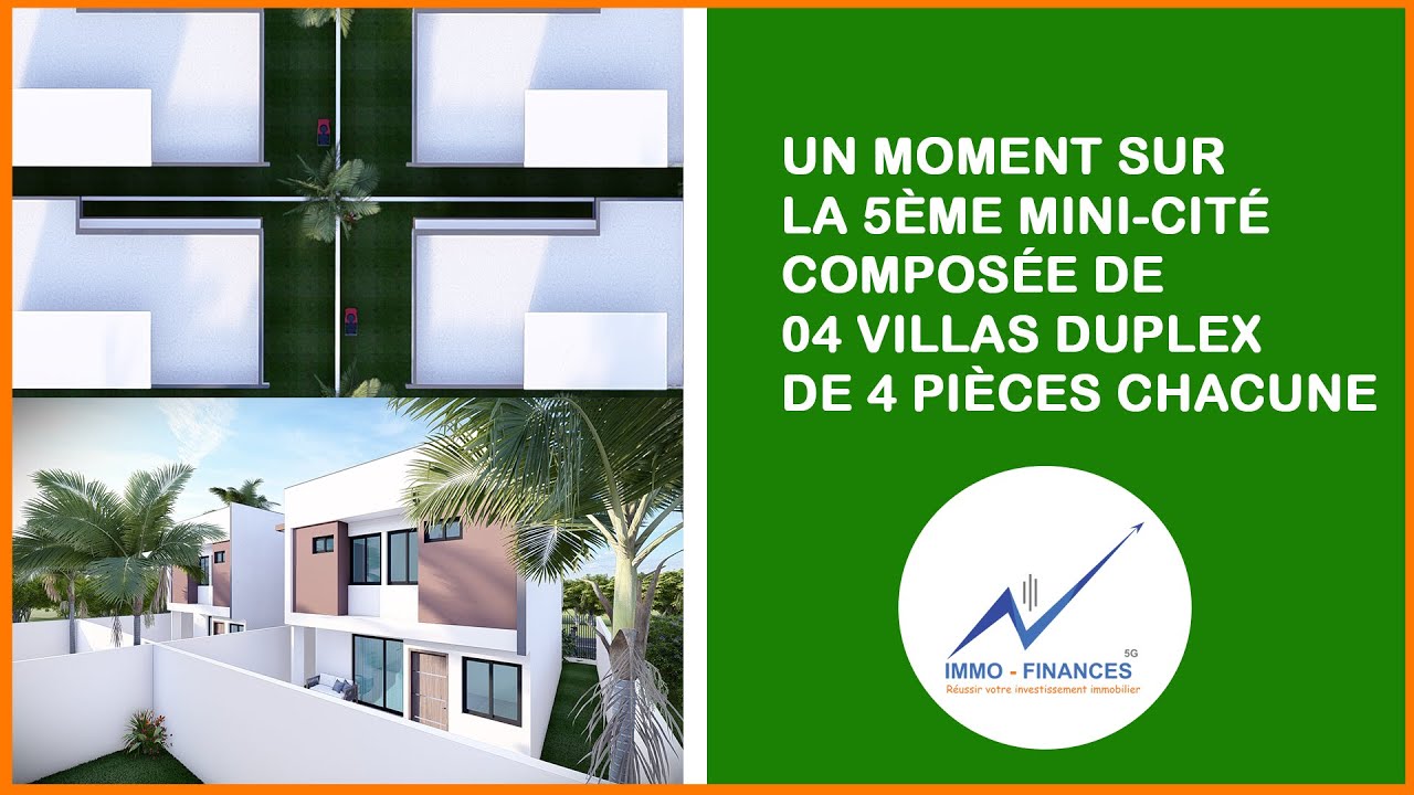 Un moment sur la 5ème mini-cité composée de 04 villas duplex de 4 pièces chacune