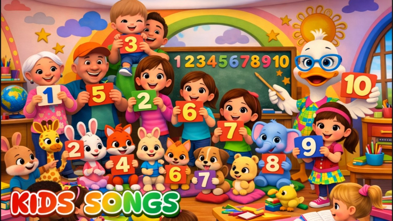  Fun Classroom🔢 Learning Numbers with Family🏡💖  - Kids Songs - Fun and Learning