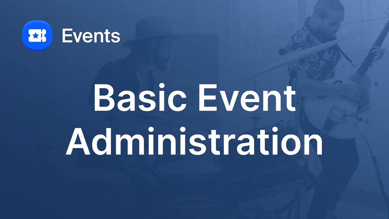 Basic Zoom Events Administration