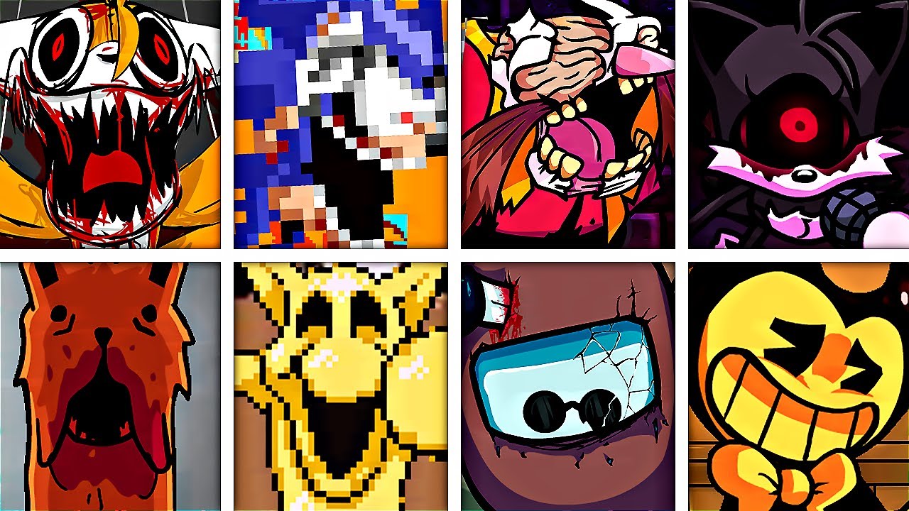 THE OMNIPRESENT but Every Turn a Different Character Sings 🎶⚡ (FNF Sonic.exe V3 )