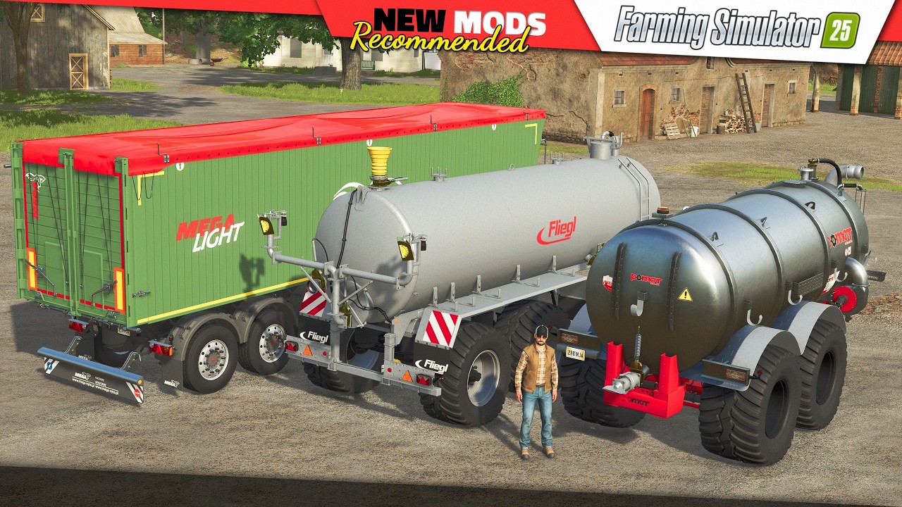 FS25 | MEGA Light 3, Pomot T5X0 Pack, Fliegl VFW 25000 - Farming Simulator 25 Mods Review QHD