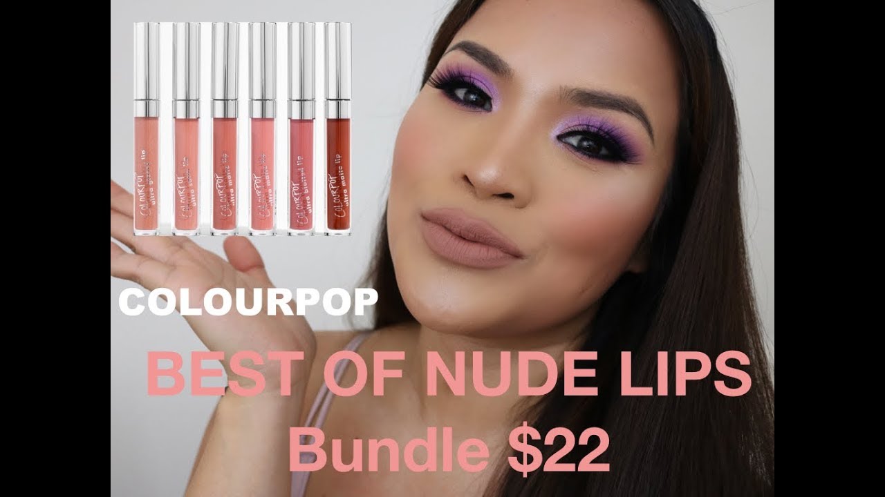 COLOURPOP BEST OF NUDE LIPS BUNDLE $22!