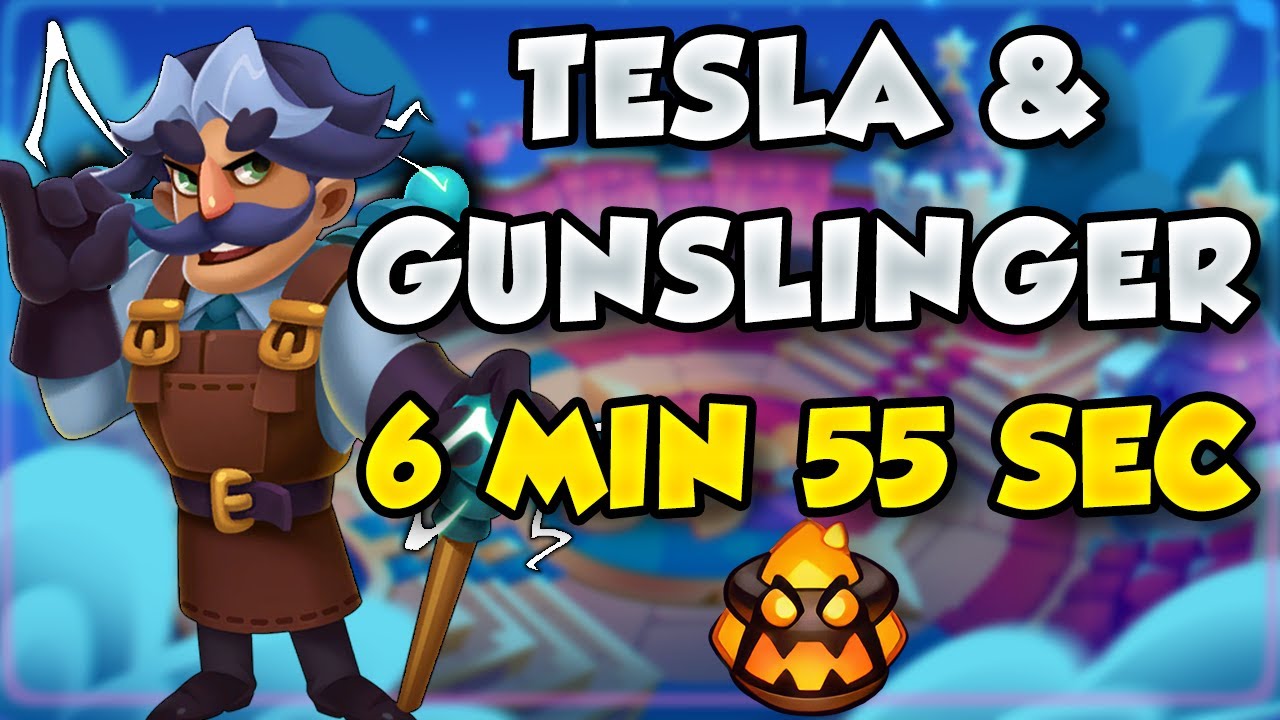 Rush Royale | Tesla ist KRANK mit Gunslinger!