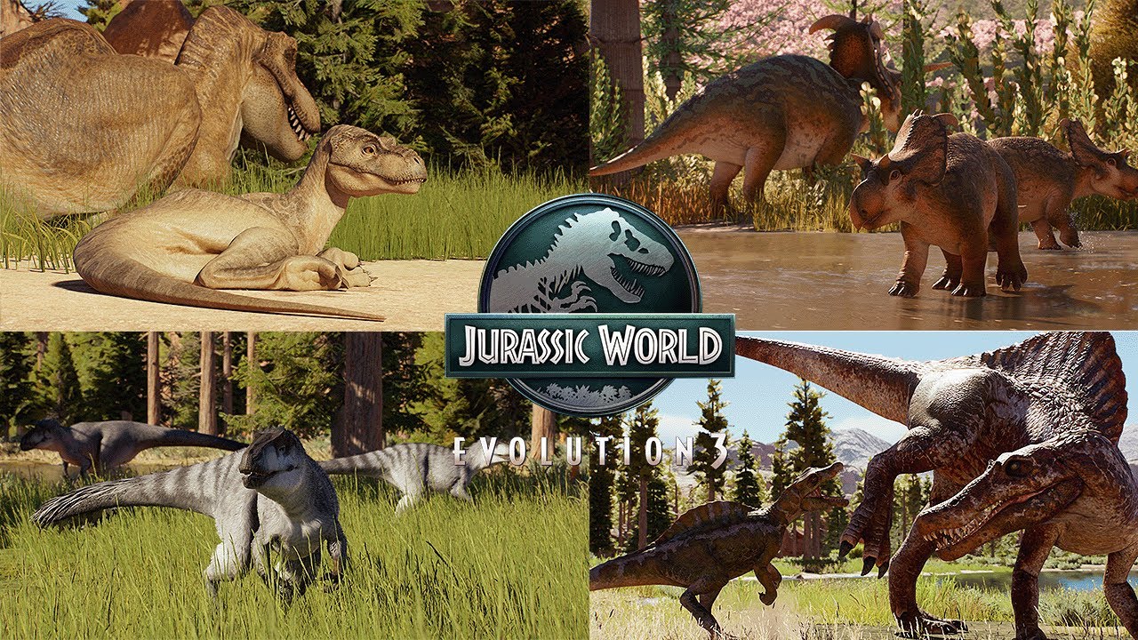 ALL SPECIES WITH BABIES HATCHERY RELEASE | Jurassic World Evolution 3 Showcase [4k]