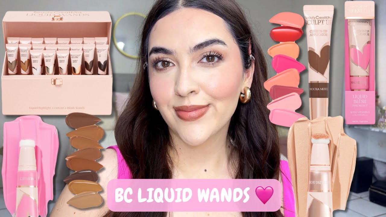 NUEVOS LIQUID WANDS DE BEAUTY CREATIONS ¿VALEN LA PENA? RESEÑA, SWATCHES, TRY-ON. 🩷